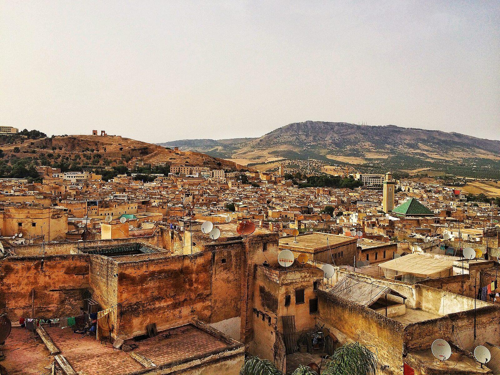 Uitzicht over de medina van Fez